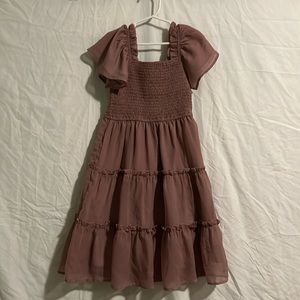Mini Ellie Dress In Dusty Rose